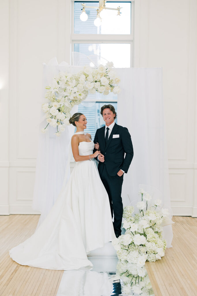 bride and groom portrait 