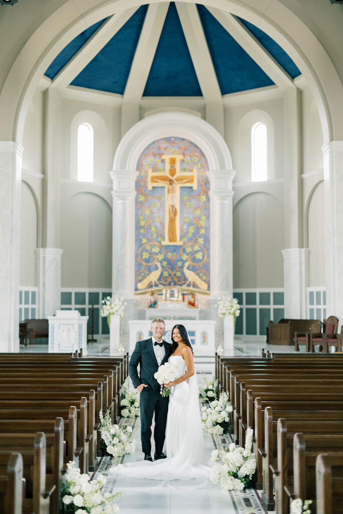 bride and groom portrait