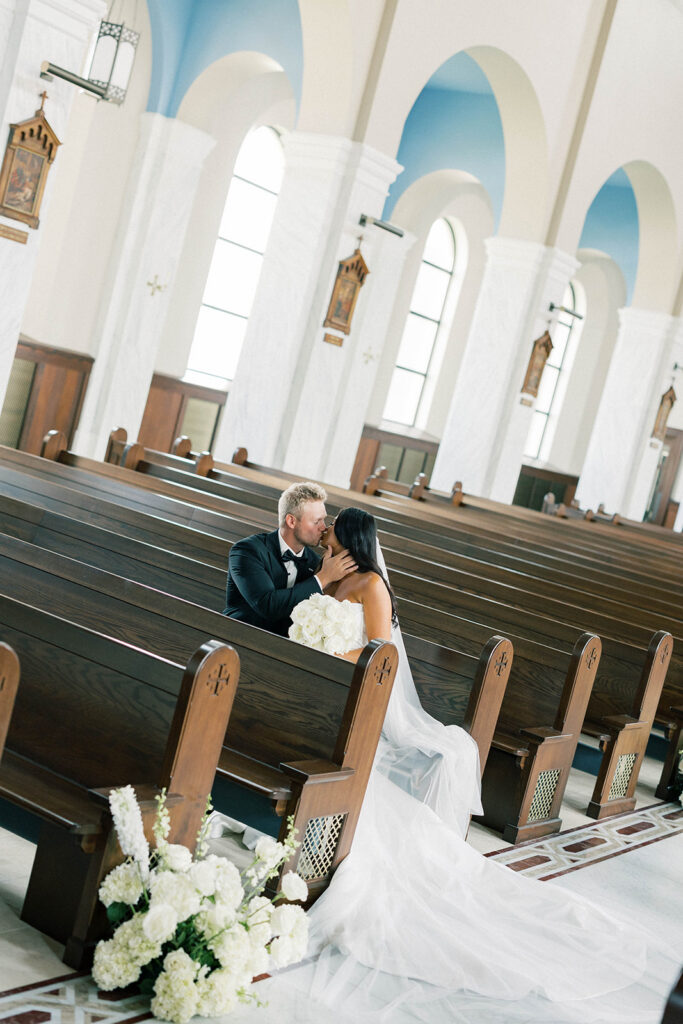 bride and groom portrait 