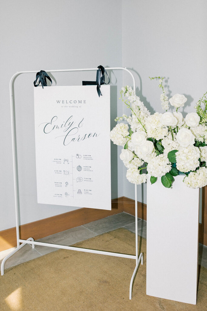 wedding welcome sign