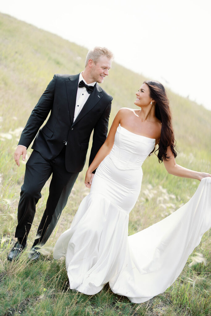 bride and groom portrait 