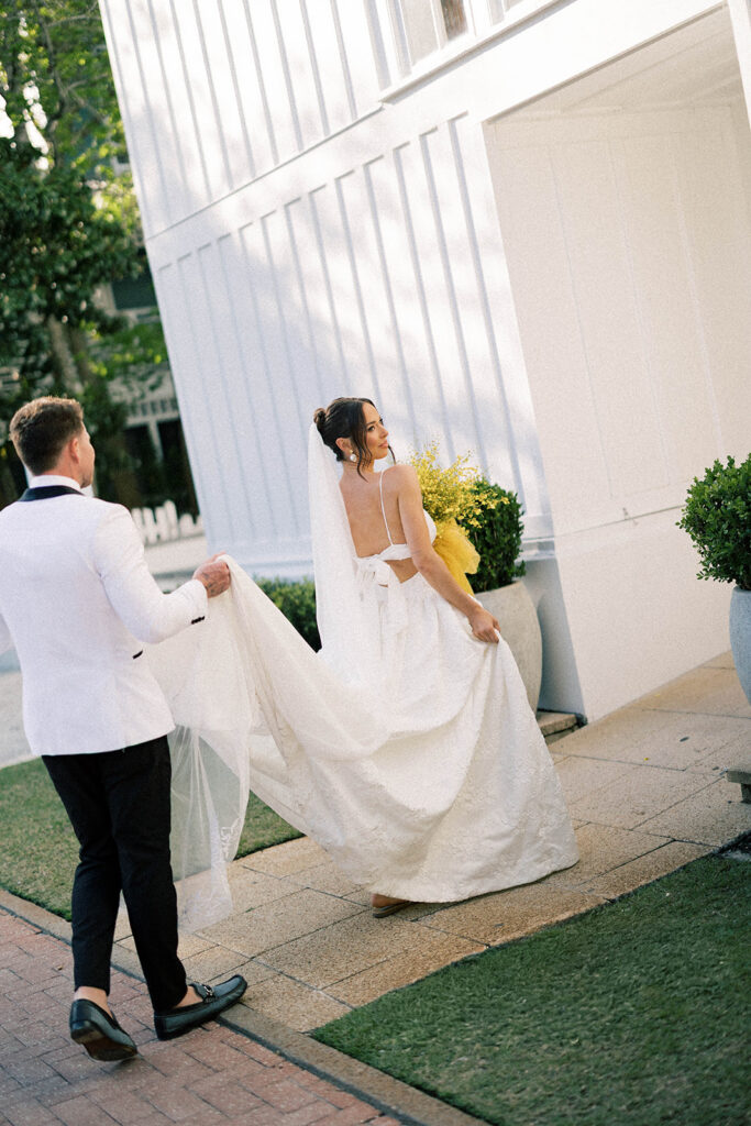 bride and groom portrait