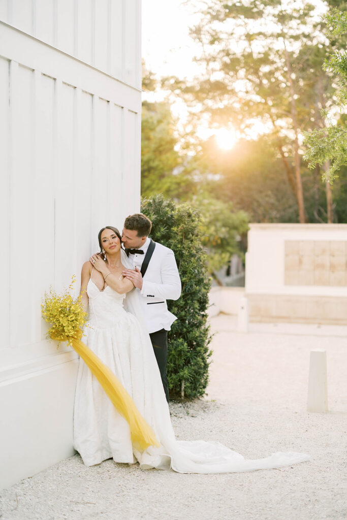 bride and groom portrait