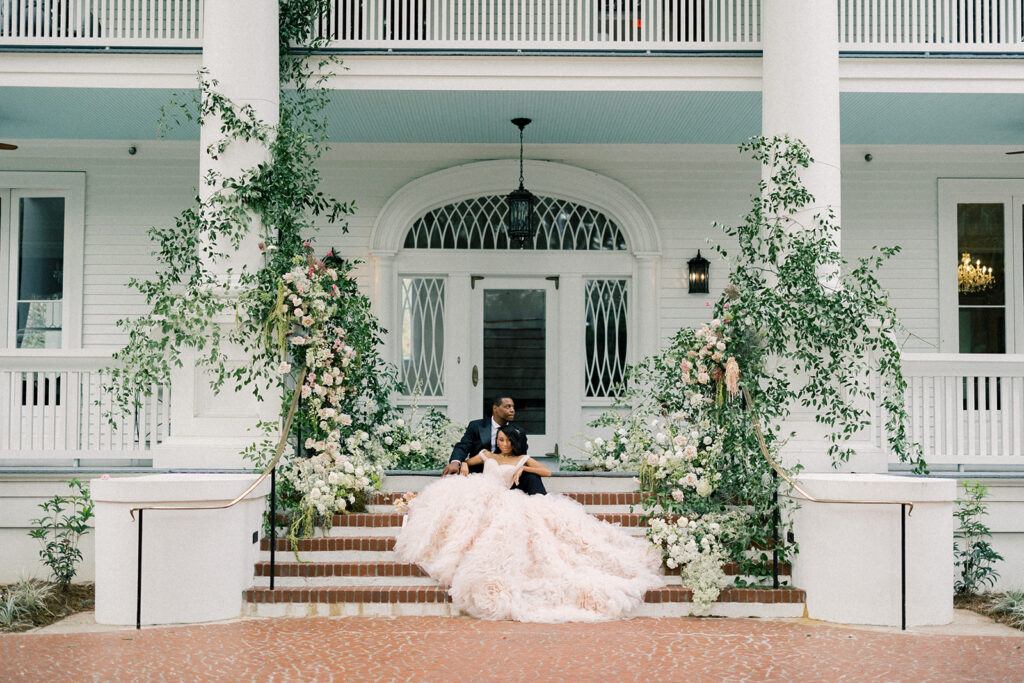 bride and groom portrait 