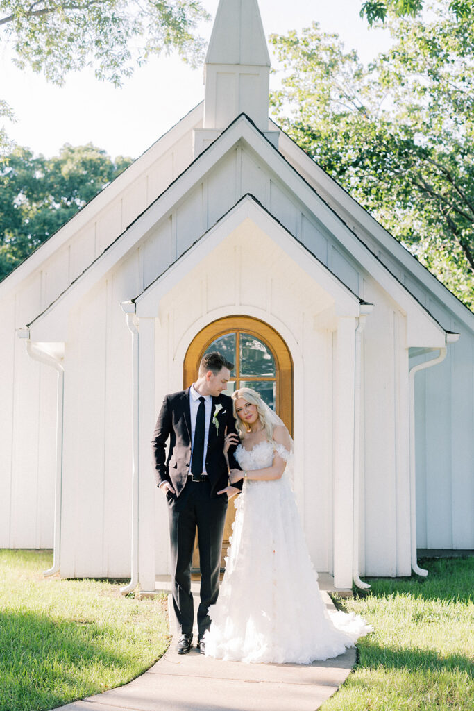 bride and groom portrait 