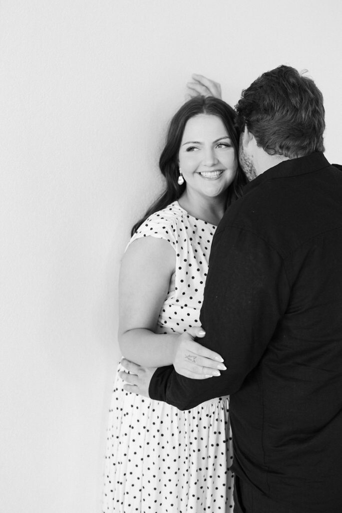 Studio B&W couple portraits