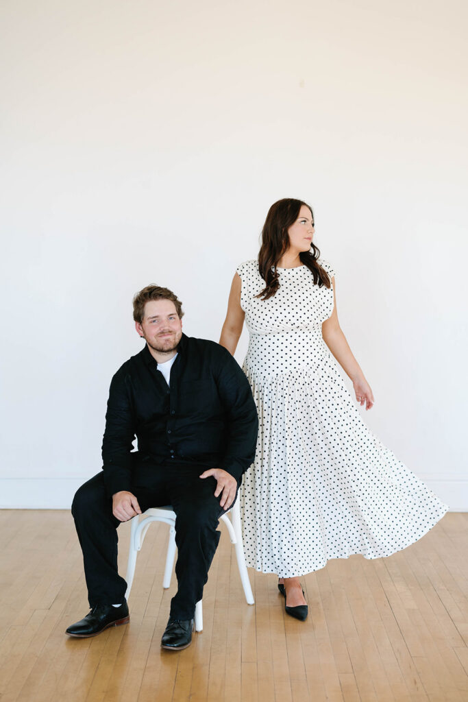 Studio couple portraits
