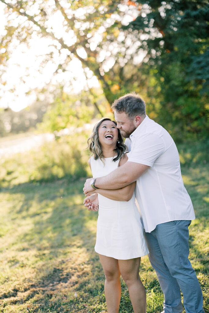 Couple portraits In the park