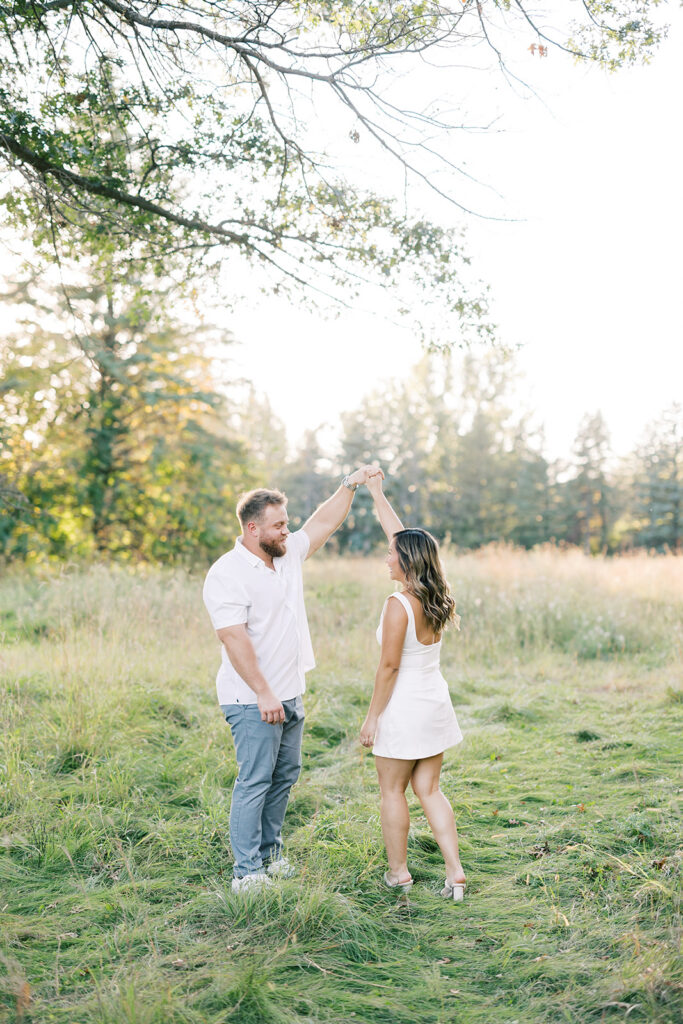 Couple portraits In the park