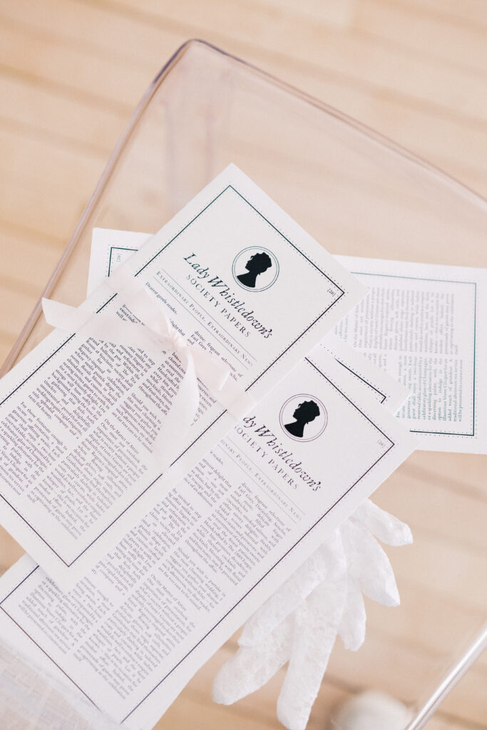 lady Whistledown styled shoot 