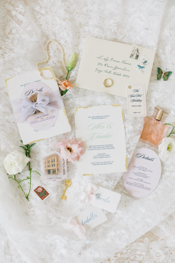 garden party wedding details