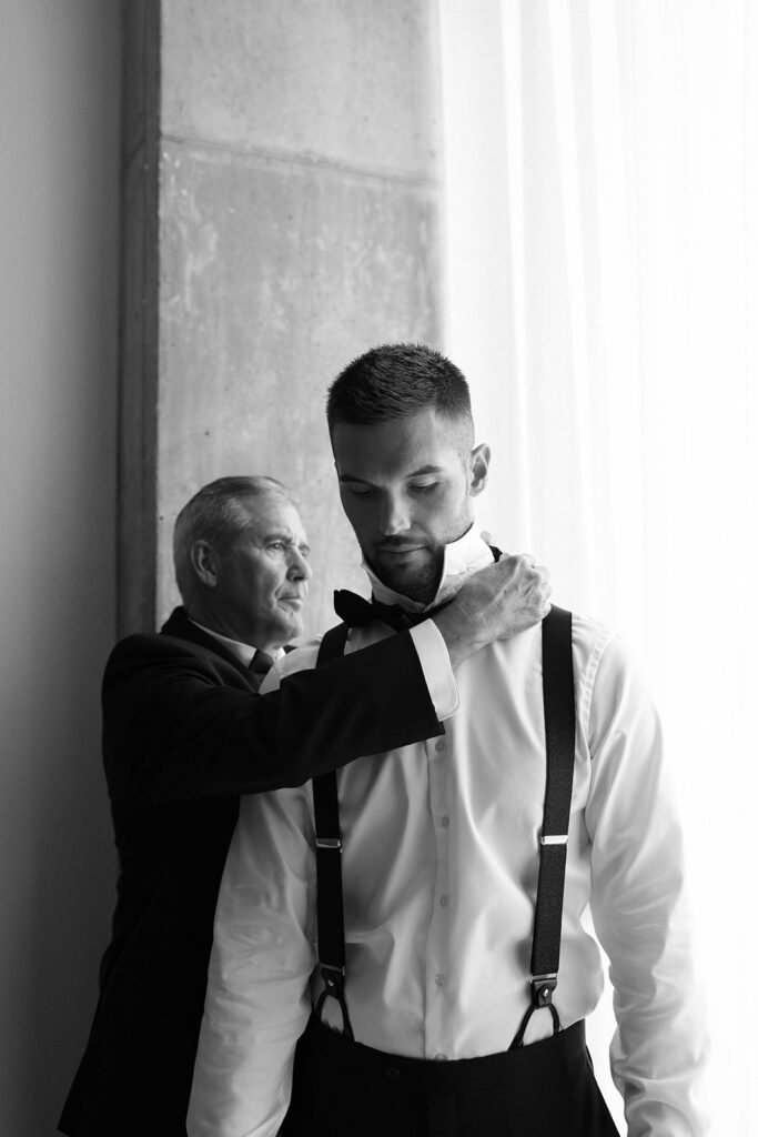 groom getting ready