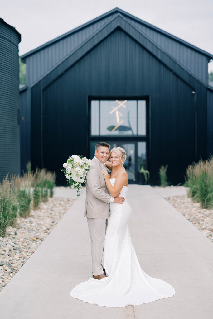 bride and groom portrait 