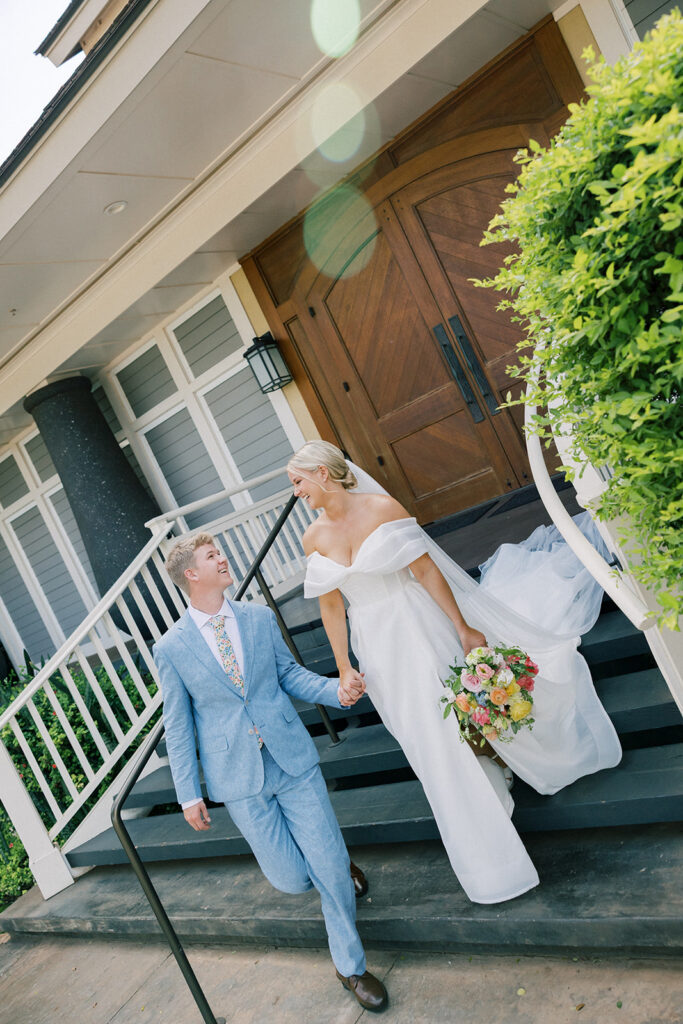 bride and groom portrait at sugar beach events venue in maui 