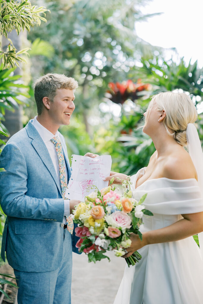 bride and groom portrait
