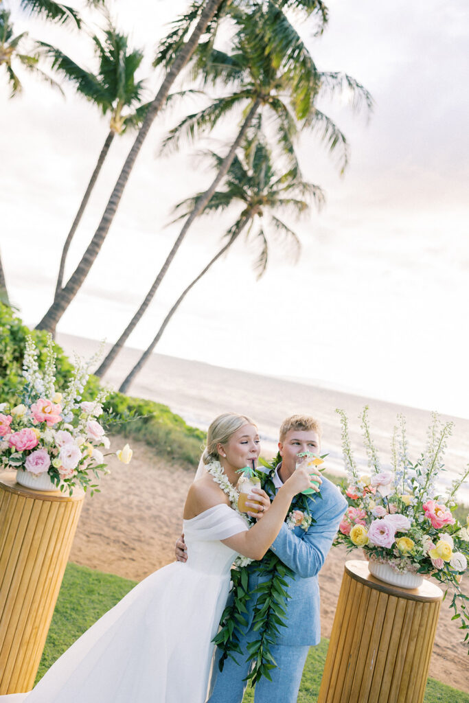 bride and groom portrait