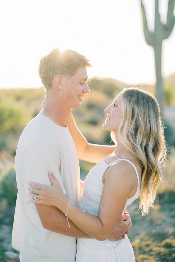 Couple portraits in the desert