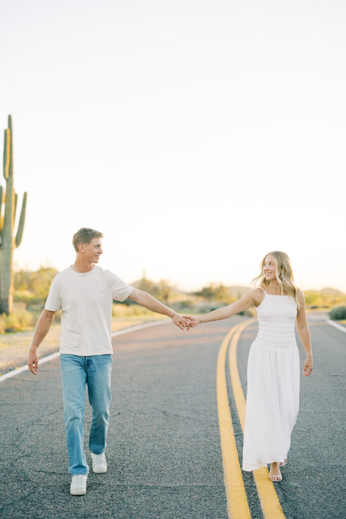 Couple portraits in the desert