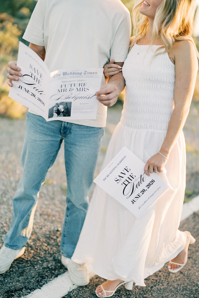 Couple portraits in the desert