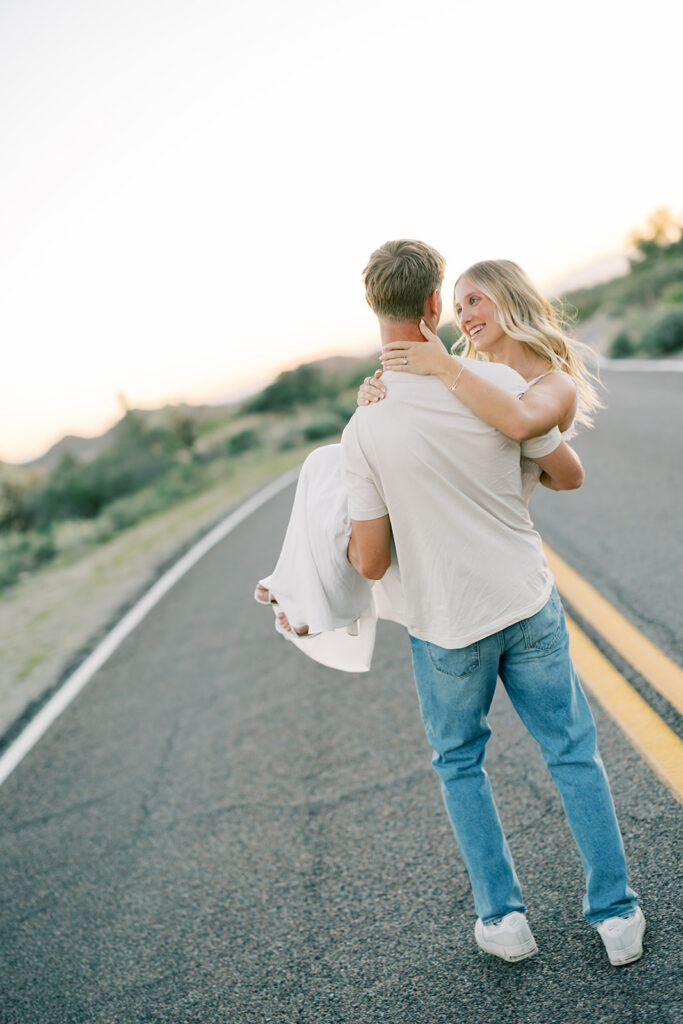 Couple portraits in the desert
