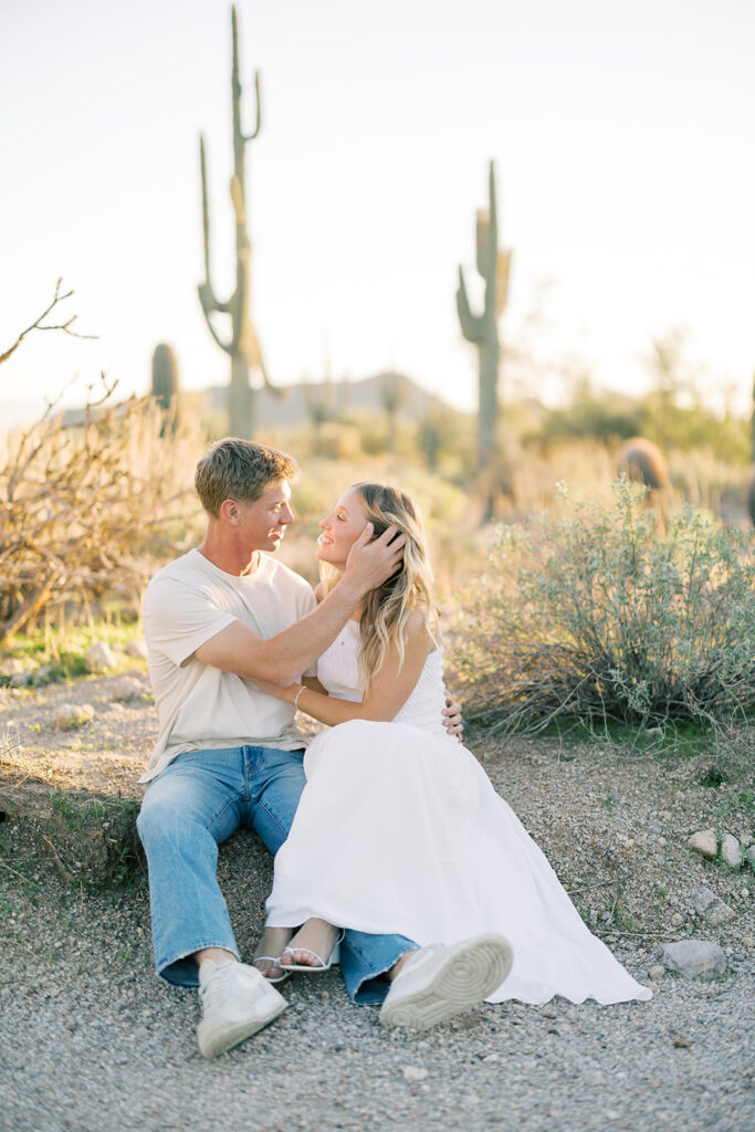 Couple portraits in the desert