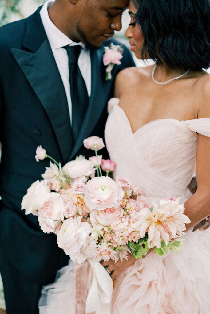 bride and groom portrait 