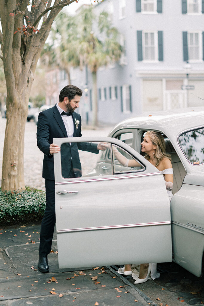 lowcountry valet bride and groom