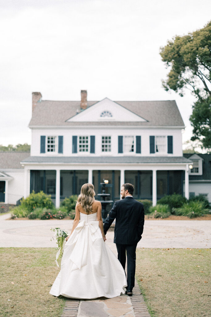 bride and groom portrait 