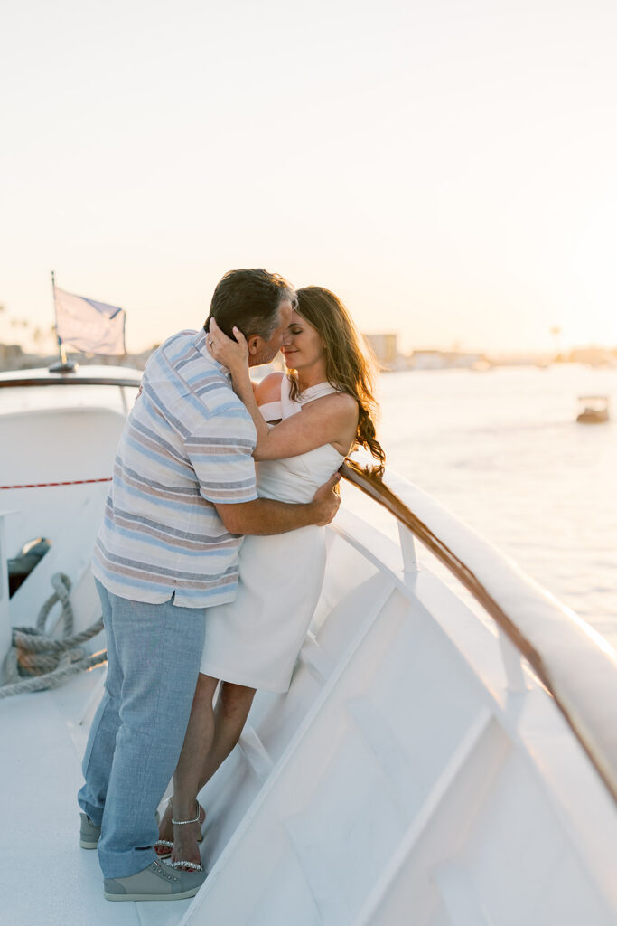 couple portrait on a boat
