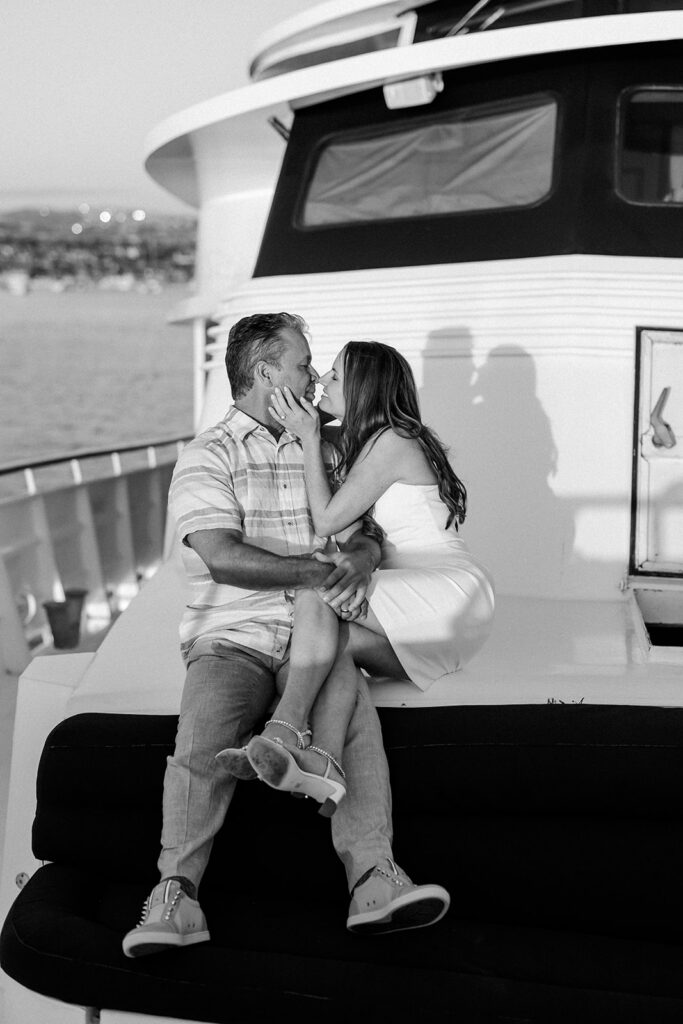 couple portrait on a boat
