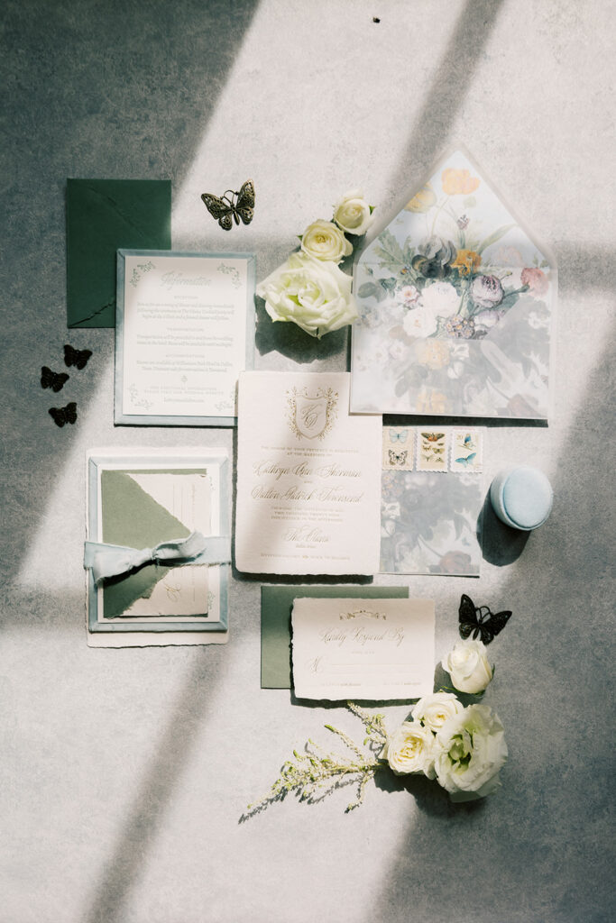 wedding stationary detail shot