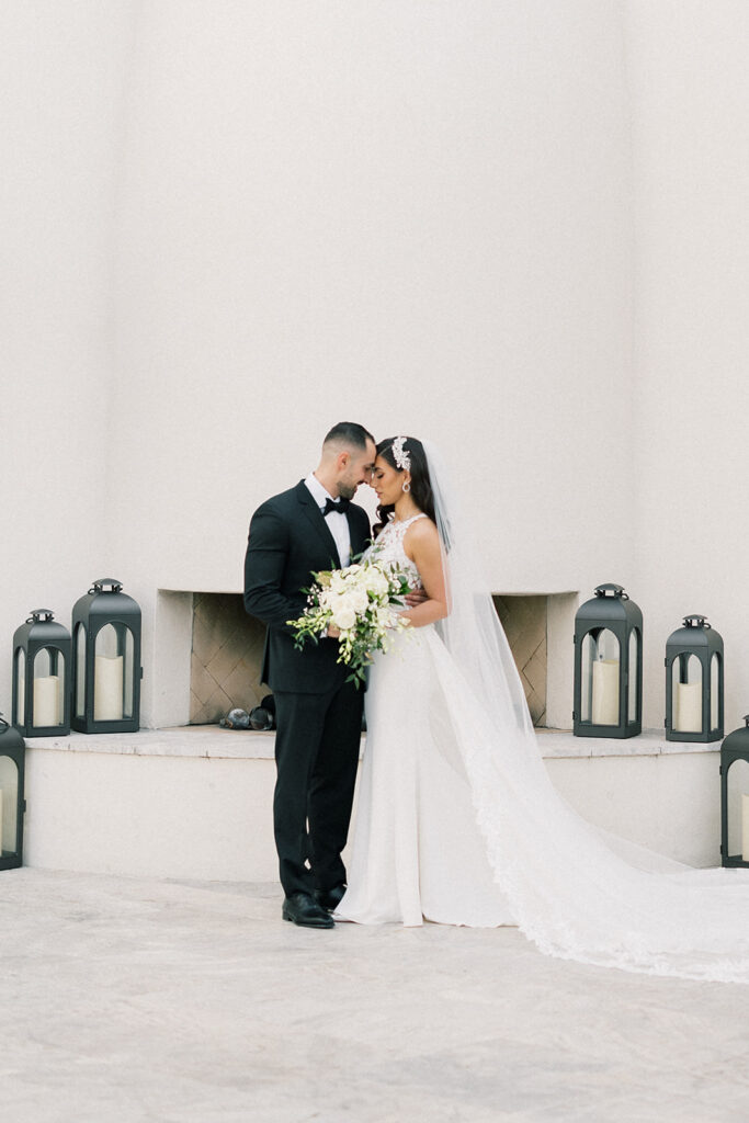 bride and groom portrait