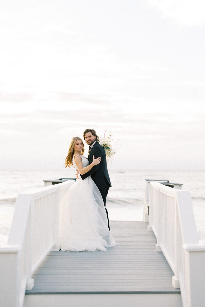 bride and groom portrait 