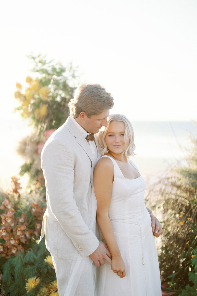 bride and groom portrait 