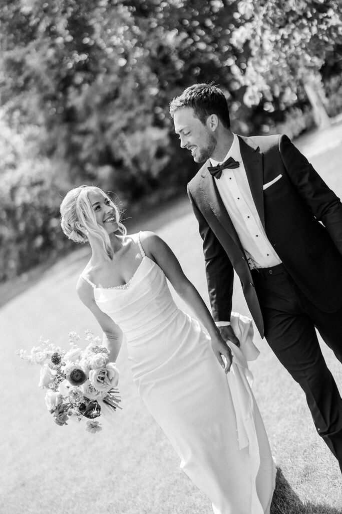 bride and groom portrait