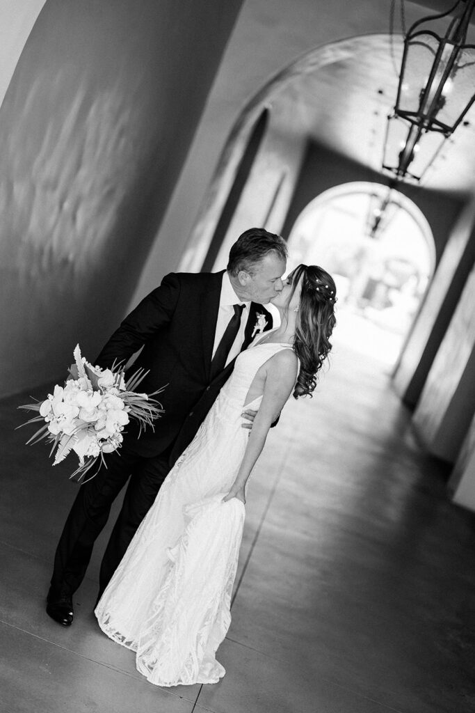 b&w couple portrait
