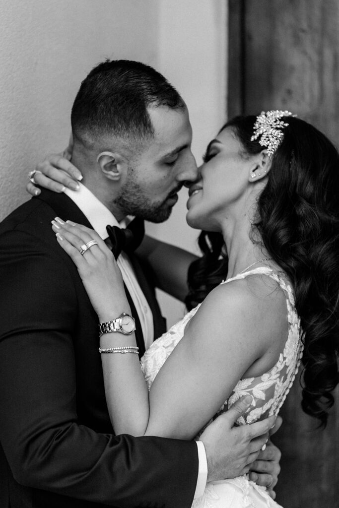 bride and groom portrait