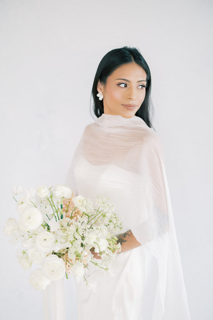 studio bridal portrait 