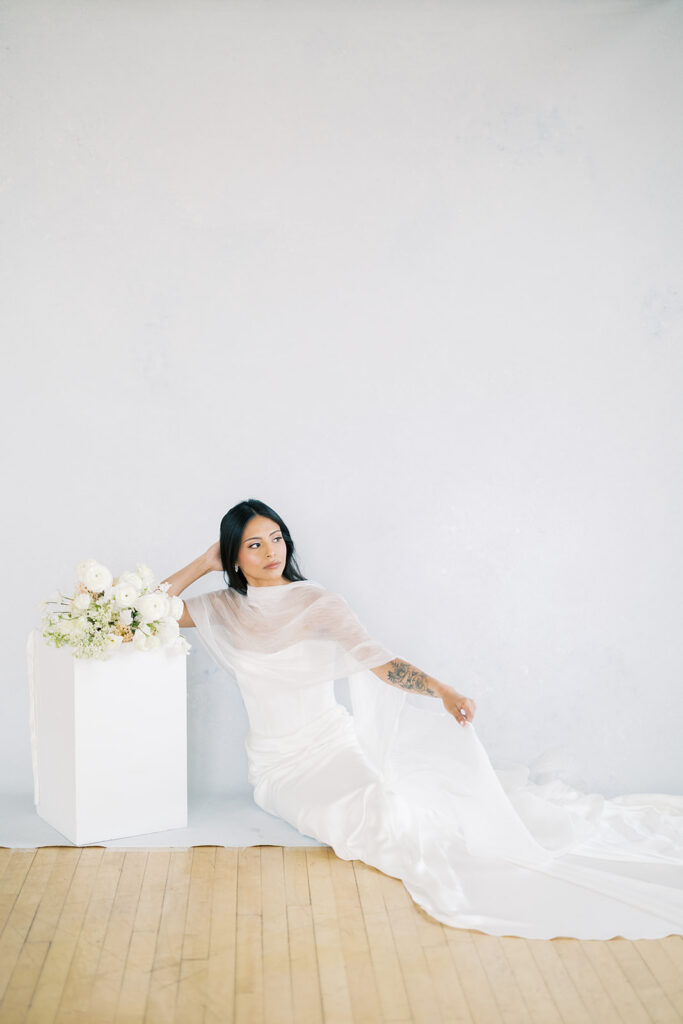 studio bridal portrait 