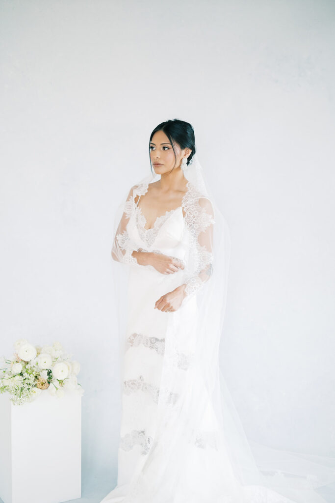 studio bridal portrait 