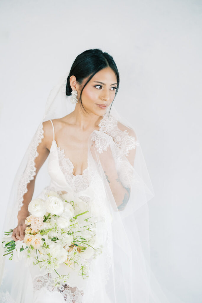 studio bridal portrait 