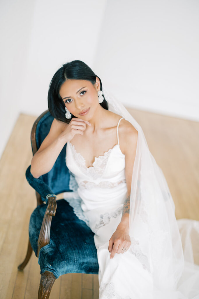studio bridal portrait 