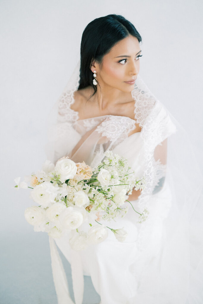 studio bridal portrait 