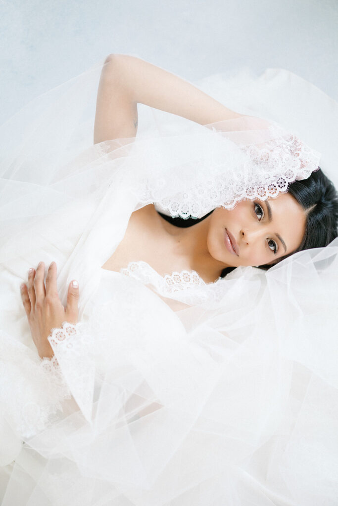 studio bridal portrait 