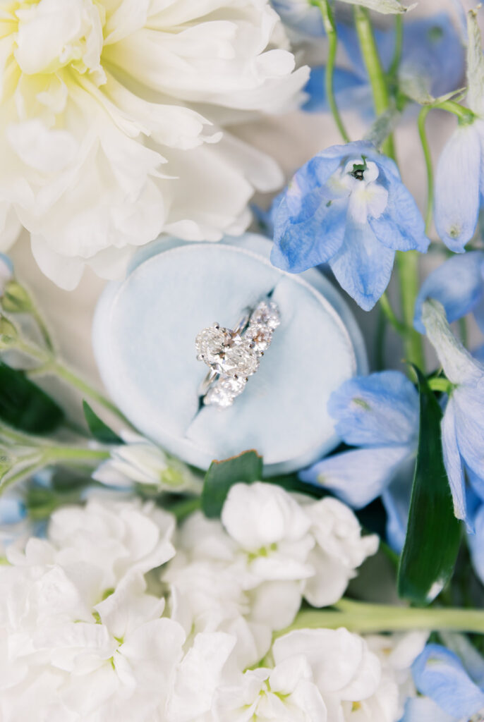 Wedding ring detail shot