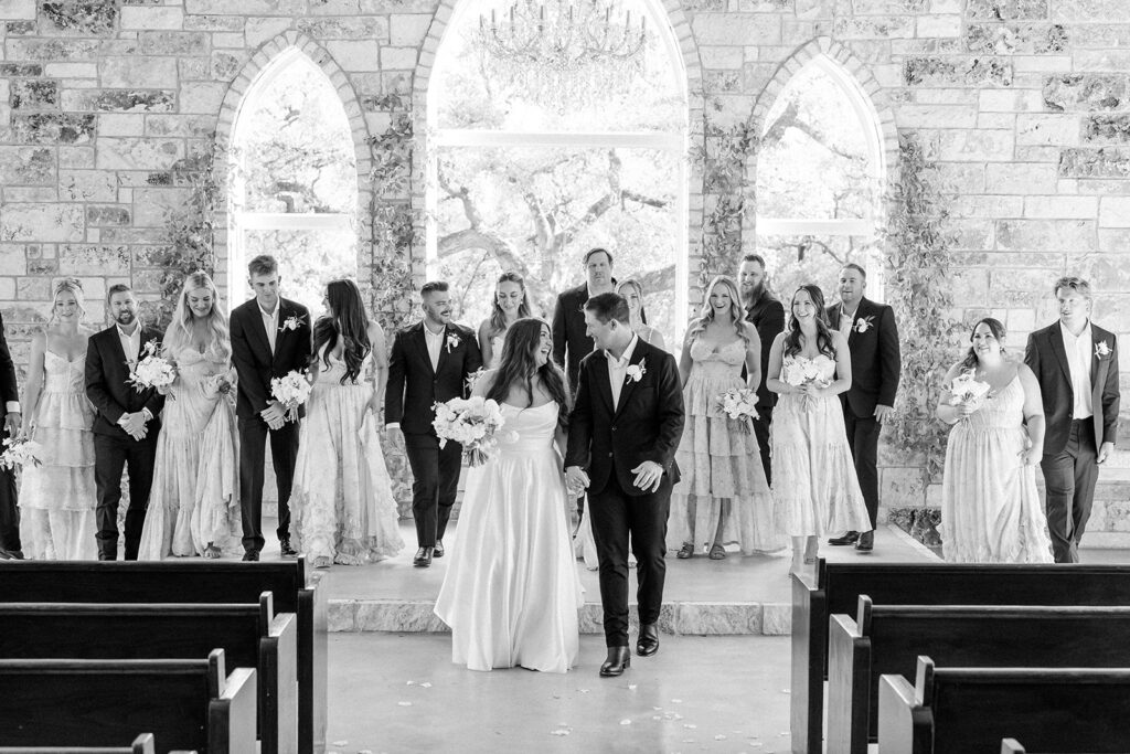 B&W Ceremony Portrait