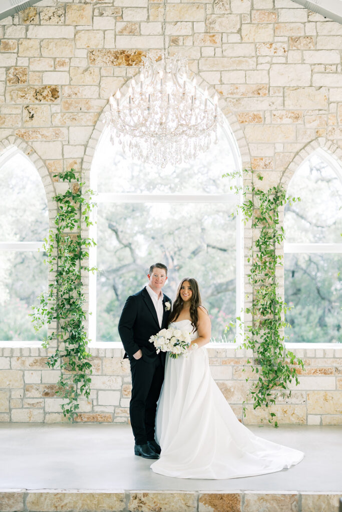 Bride and groom portrait