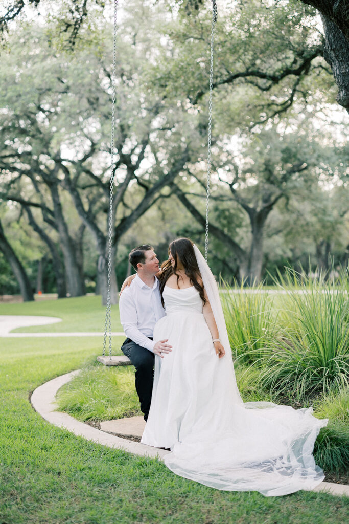 Bride and groom portrait