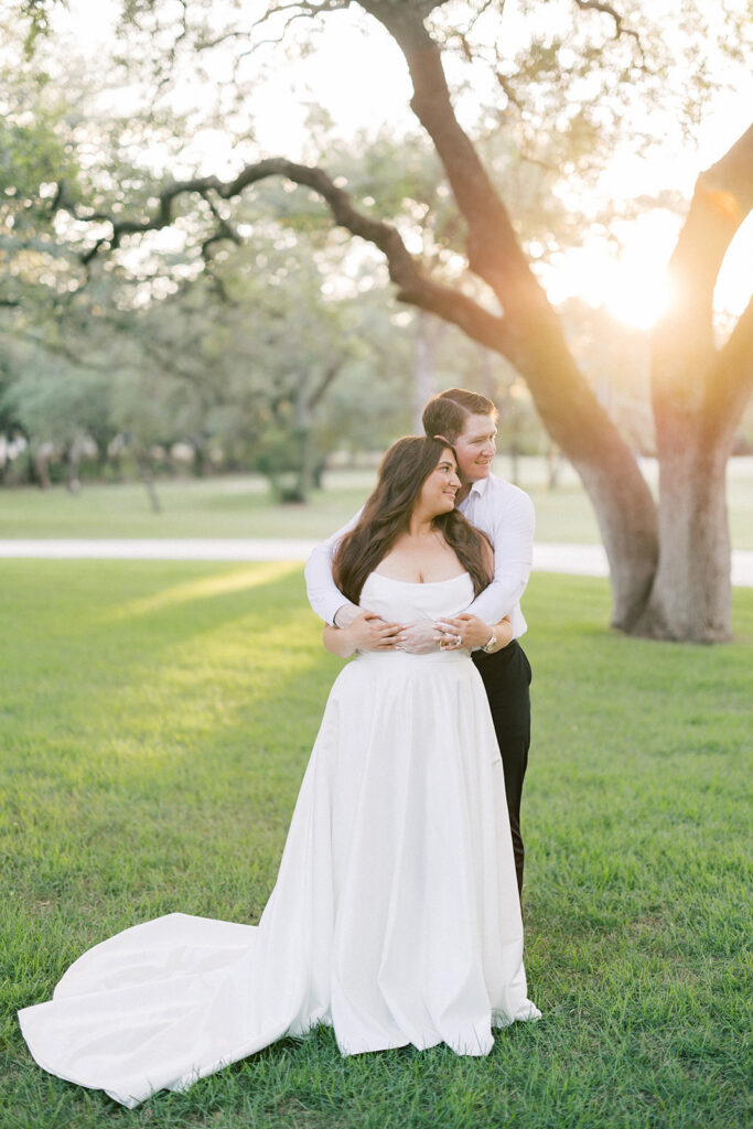 Bride and groom portrait