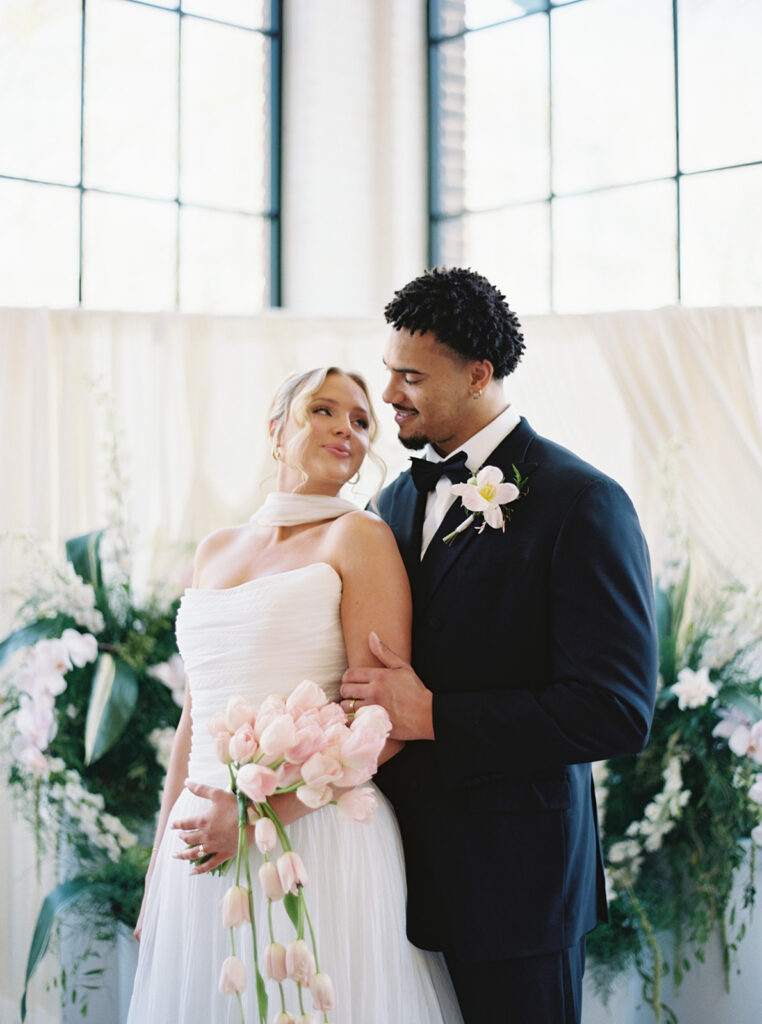 bride and groom at The Whim in Minneapolis, MN